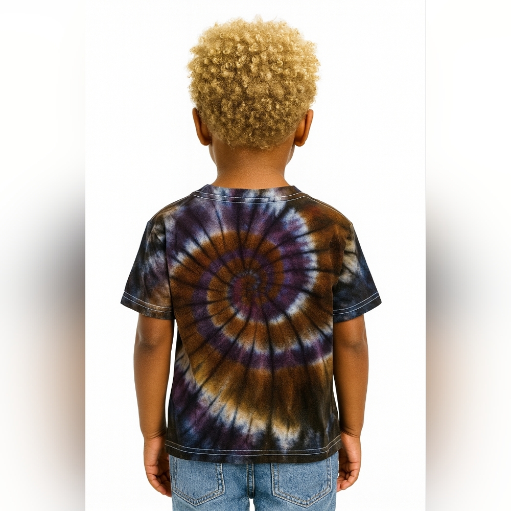 Handmade Size 6 to 7 Kids Tie Dye Tee - Picture 2 of 4